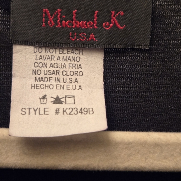 Vintage Y2K Michael K. Beaded Floral Top – Black Sparkle - Picture 3 of 8